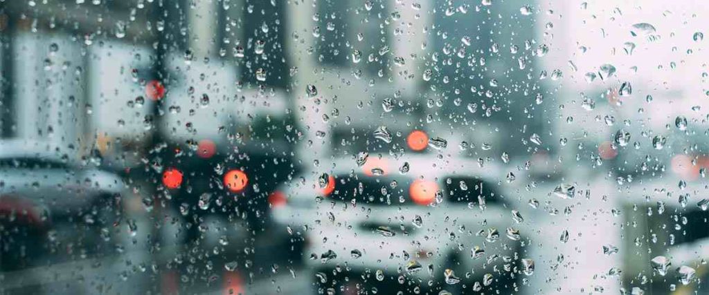 Rainy Window Looking at Traffic