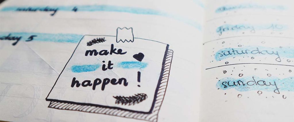 Handwritten Quote "Make It Happen"