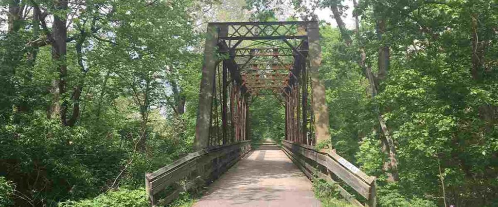 Bridge in Little Miami Scenic Trail in Ohio