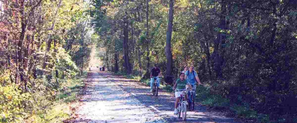 Family Biking on Holmes County Trail