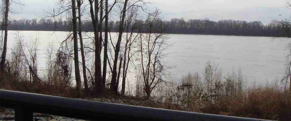 View of Bridge on Ohio River Trail