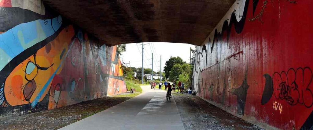 Bike Path Under Bridge at Atlanta BeltLine - Atlanta, GA