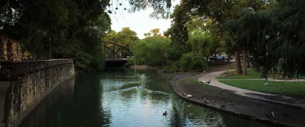 Brackenridge Park next to the San Antonio River.