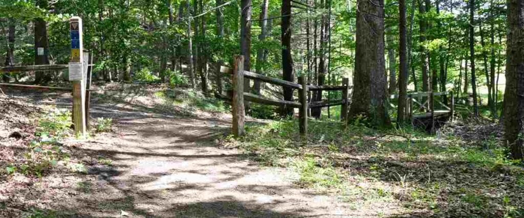 Entrance to the Cannel State Park Trail. 