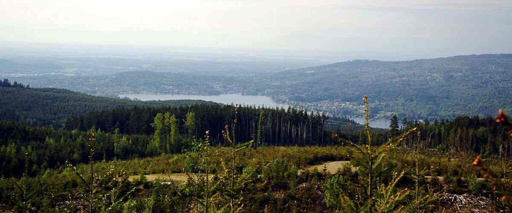 View from Galbraith Mountain, near Bellingham, Washington.