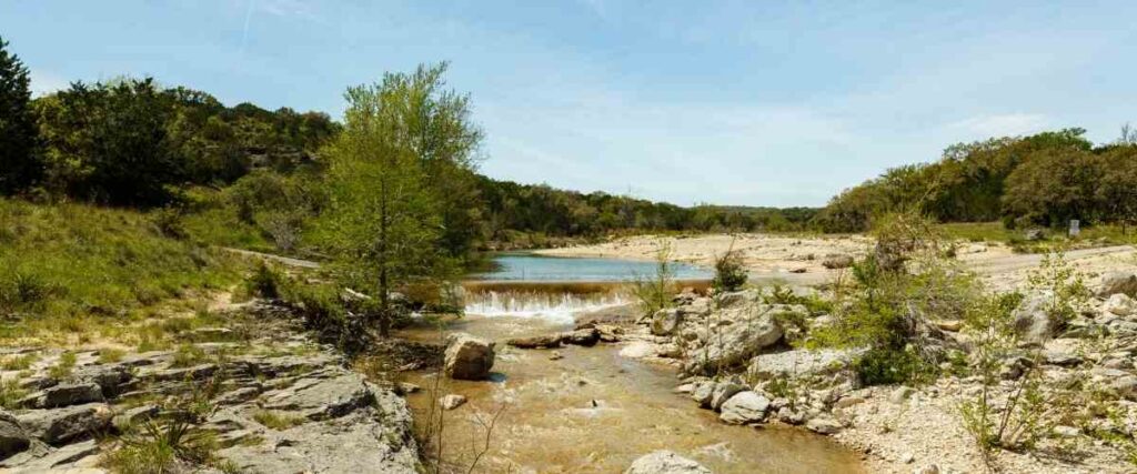 Bushy Creek Regional Trail during the summer heat.