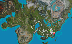 Map of Shoreline Haven - cycling route - in Vingo.
