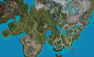 Map of Waterfall Retreat route in Vingo.