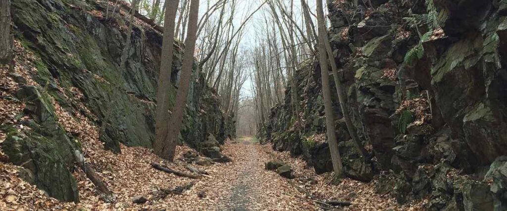 Larkin State Park Trail in middle of October.