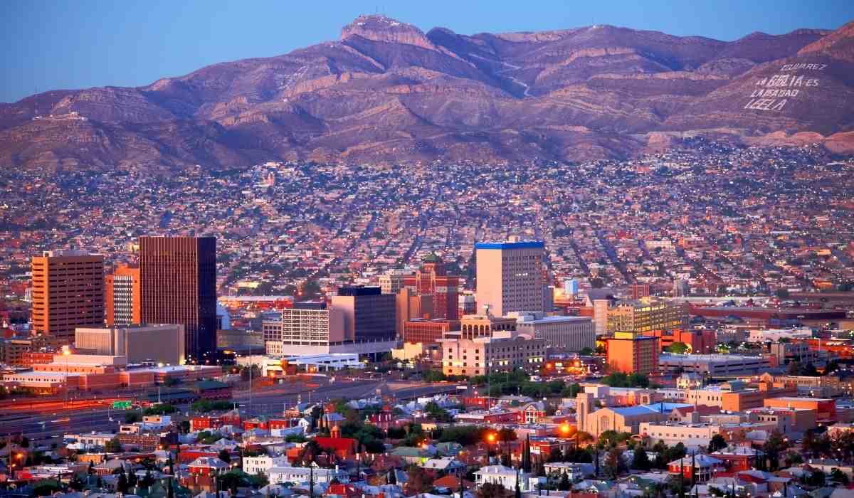 View of downtown El Paso during the day. 