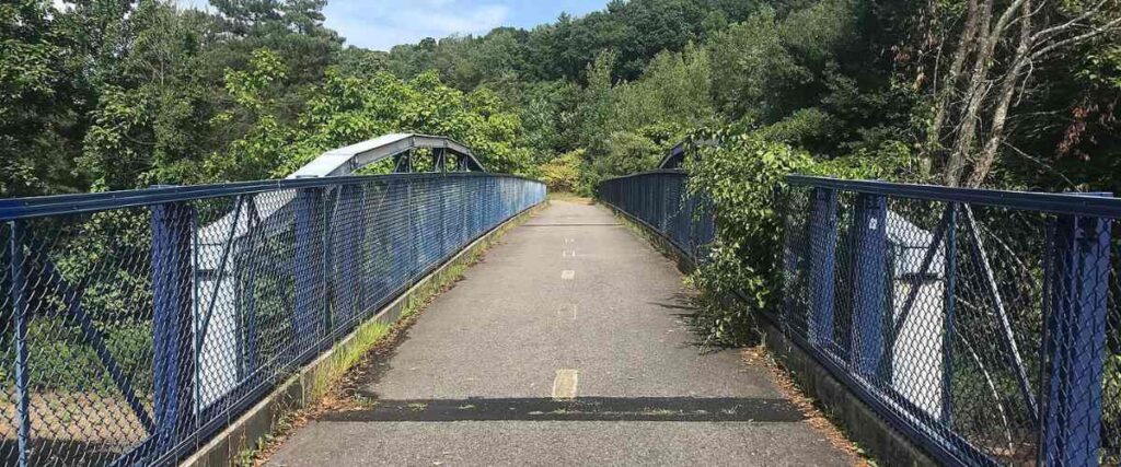 Bridge on Blackstone River Greenway. 