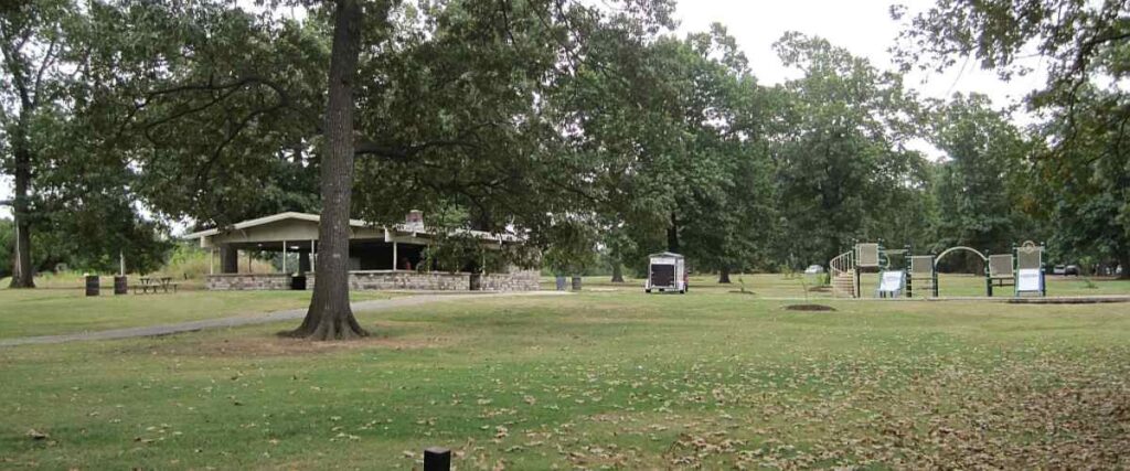 View of the Audubon Park during the fall in Memphis, TN.