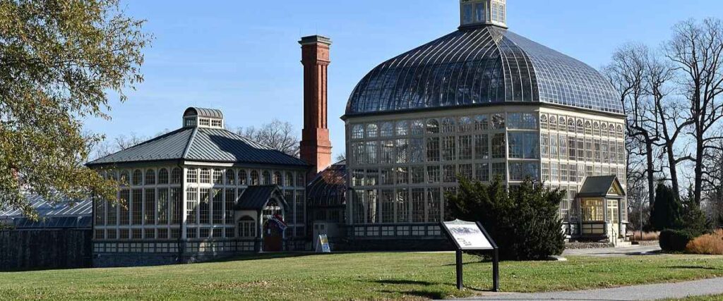 The Rawlings Conservatory in Druid Hill Park, Baltimore, MD
