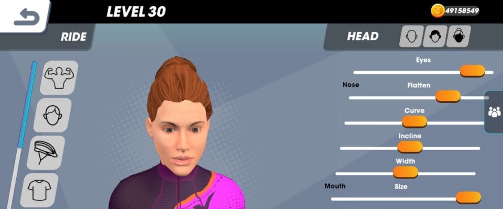 A female avatar being customized in Vingo. 