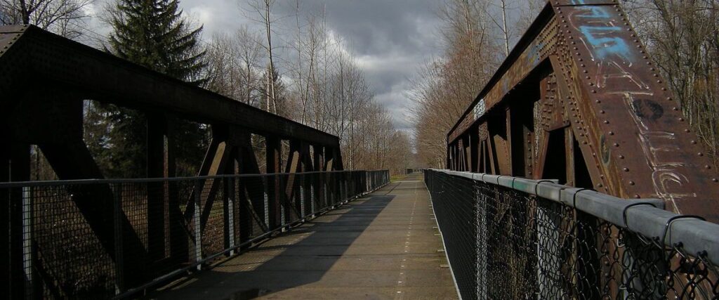 Bridge on the North Bend Rail Trail.