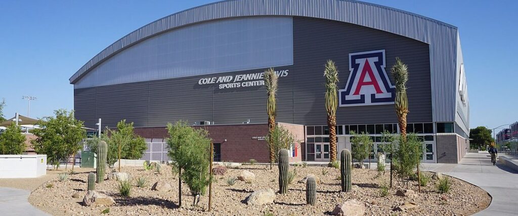 View of the Arizona State Sports Center during the day. 