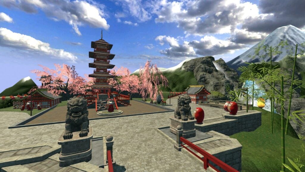 A virtual location within Japan in the Vingo app.
